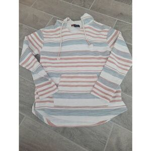 Indigo Poppy Soft Stripe Hoodie with Kangaroo‎ Pockets Size Medium